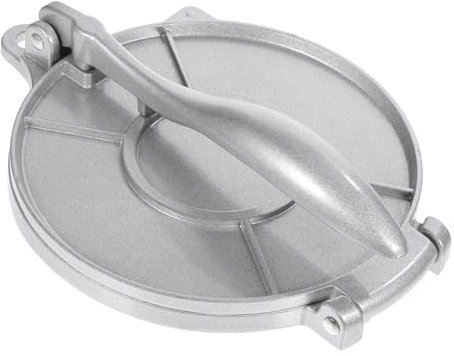 DONFAMDS Machine à Tortillas En Acier Inoxydable 20 Cm Presse à Tortillas à La Farine Pliable Cuisine Maison Et Empanadas