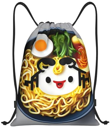 Tränare snörväskor äggkopp nudel ramen simväska lätt sträng simning unisex dragsko pe väskor för strand semester shopping
