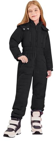 AMhomely Snow Suit for Kids Girls Boys Ski Jacket and Snowbib Snowsuit Set 2 Piece Zip Up Jacket and Overall Snowsuit Set for Little Kids 1-10 Years