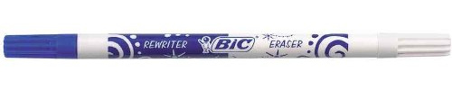 BIC Lot de 3 Effaceurs Réécriveur pointe fine bleu
