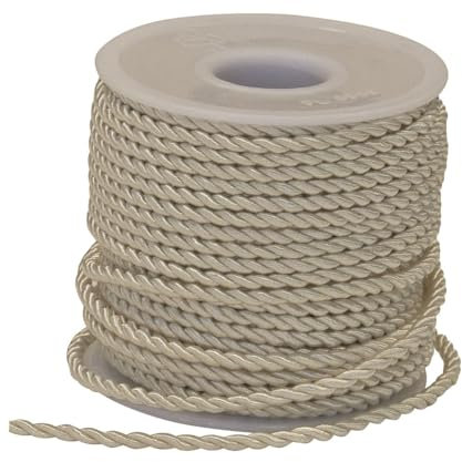 Nastro corda cordino AVORIO 3 mm x 25 metri