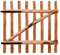 vidaXL Haselnuss Holz Imprägniert Zauntor 100x100cm Gartentor Staketenzaun Tor