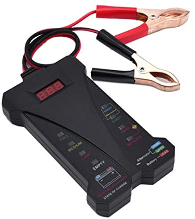 WANGCL 12V Automobile Battery Tester for Cars Trucks Motorcycles Digital Voltmeter Alternator Charging System Analyzer