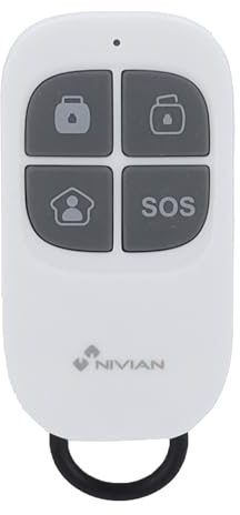 Nivian-Mando de Control Remoto inalámbrico Compatible con alarmas Nivian–Múltiples Funciones de gestión del Sistema de Alarma (Armado, desarmado, Armado Parcial, señal SOS)