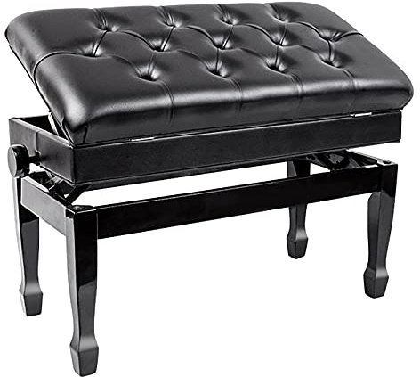 Tabouret de piano Banc de piano réglable de luxe avec rangement de musique Tabouret de piano duo avec coussin épais, parfait pour un usage professionnel ou domestique, hauteur : 48 ~ 58 cm beautiful