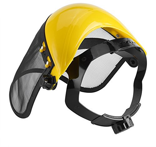 JTLB Écran Facial de sécurité Réglable et Casque de Tronçonneuse avec Visière, Chapeau Forestier pour Le Jardinage, L'exploitation Forestière, la Taille de la Pelouse et la Protection