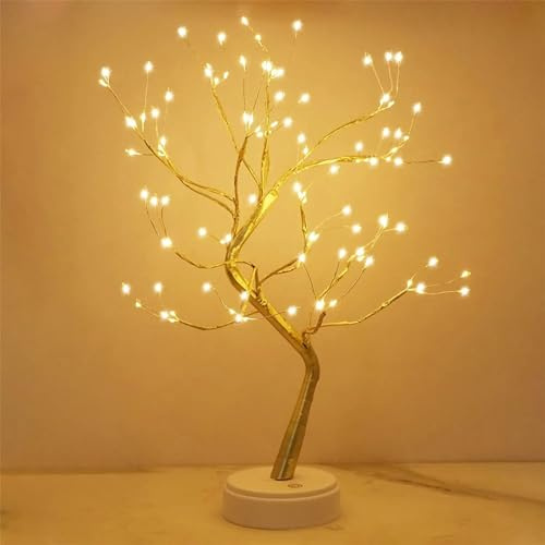Bonlting 108 LED Fairy Tree Lights Bonsai Tree Light, USB/Battery Powered, DIY Bonsai Artificial Tree Lights, Night Light for Living Room Bedrooms Desktop