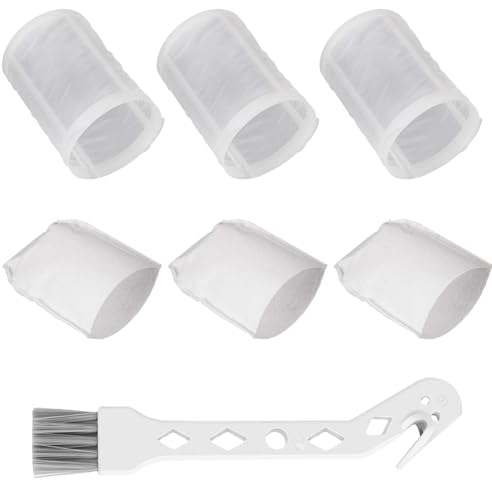 Papierfilter für Makita, 3 Vorfilter + 3 Pre Filter für Makita CL100/CL106/CL180/DCL180/CL140 /CL070 Akku-Staubsauger Zubehör Ersatz für Vorfilter Teil 451208-3 & Filter Teil 443060-3