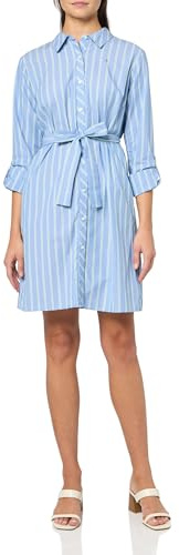 Tommy Hilfiger Women's Collared Long Roll Sleeve Shirt Dress Casual Dress