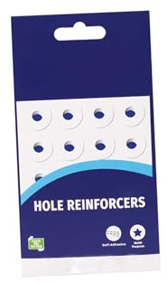 Vsorce4u Lot de 1024 anneaux de renforcement de trous en papier durables pour classeurs, fichiers et cahiers, fournitures scolaires de bureau