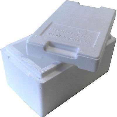 Isolierbox mit Deckel 4,7 L 330 x 200 x 185 mm Styroporbox Kühlbox Thermobox