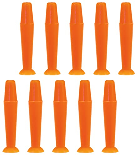 SPORTS WORLD VISION | Strumento applicatore e rimozione lenti a contatto con custodia | Inseritore lenti in silicone arancione da 10 pezzi con supporto a ventosa per lenti colorate