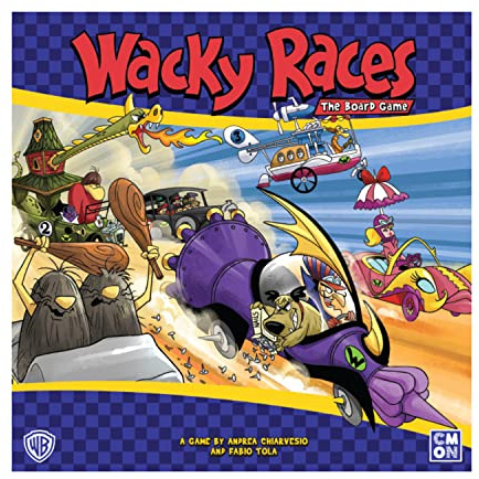 CMON | Wacky Races | Board Game | Ages 14 Plus | 2-6 Players | 20 Minutes Playing Time
