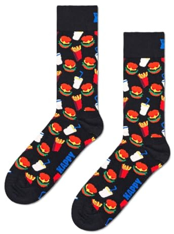 Happy Socks Unisex Hamburger, Multi, 41-46 EU