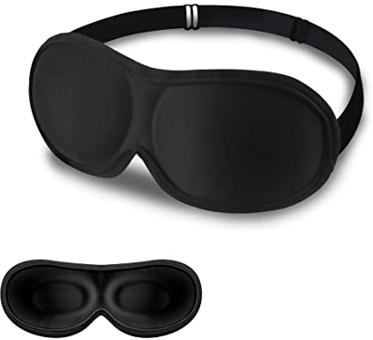 SLIJAR 3D Eye Mask Comfortable and Lightweight Sleep Mask for Side Sleepers Breathable Blackout Sleeping Mask with Adjustable Strap Travel Accessories Essentials