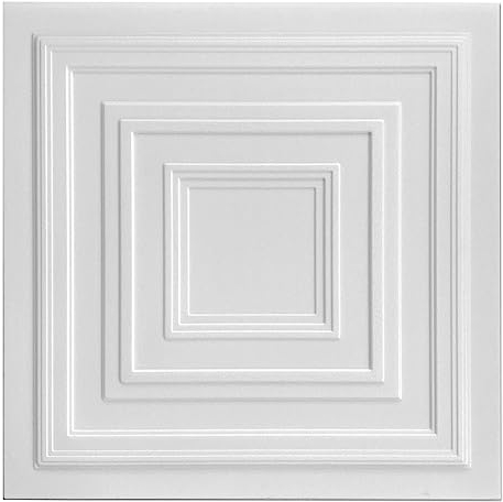 25m² - 100 Stück 3D Paneelen aus Polystyrol, 50x50cm Deckenpaneele, Wandpaneele, Dekoren, Decken - Wandverkleidung, 2-3mm dick Reines Styropor XPS 0831