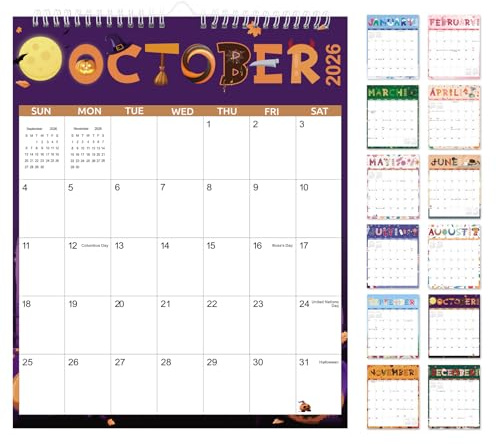 Zuozee Wall Calendar 2025-2027, Large Calendar 2025-2027 for Wall - Runs From September 2025- June 2027-14 x 11, Perfect for Organizing at Home, Office & School