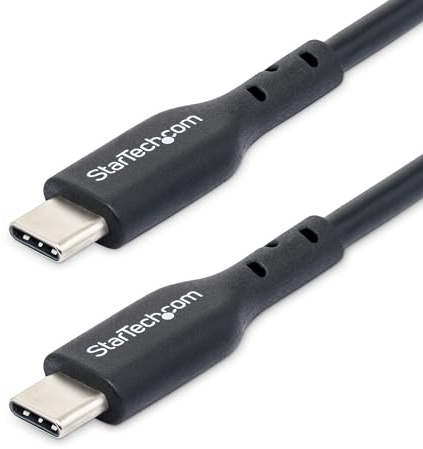 StarTech.com Cable de Carga USB-C de 2m - Cable USB Tipo C - USB 2.0 - Cable de Carga para Portátil - PD 60W 3A - M/M