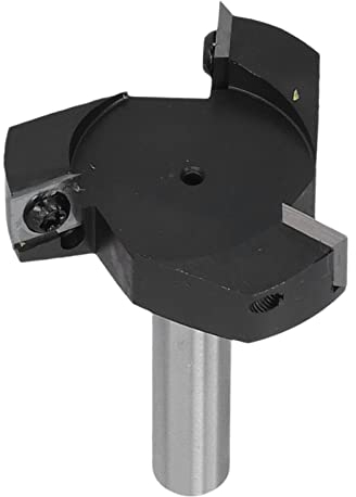 Mèches de Raboteuse à Bois à 3 Lames, Mèche de Routeur de pour Spoilboard, Tige de 1/2 Po, Acier au Carbone, Conception à 3 Ailes