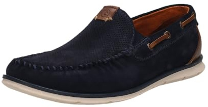 bugatti Chaussures d'affaires à Lacets pour Homme, Dark Blue 4100, 43 EU