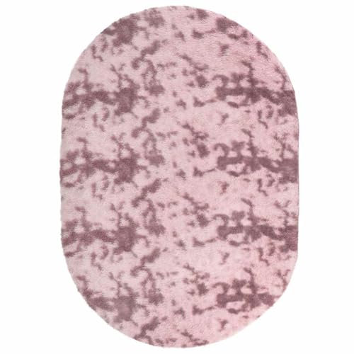 vidaXL Tapis Shaggy à Poils Longs Rose poudré 300x200 cm Polyester, Tapis, Tapis de Chambre, Tapis Moderne, Tapis de Salon, Tapis Moelleux