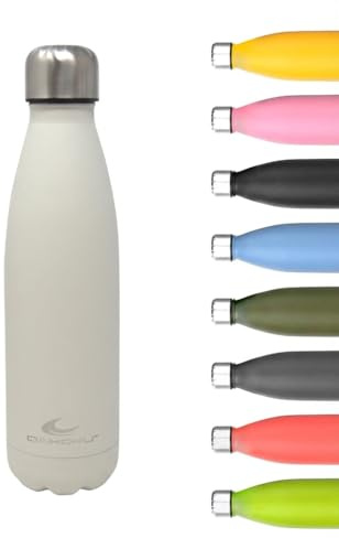 Daikoku - Botella Termica de Acero Inoxidable 500ML | A Prueba de Fugas | Bebidas Calientes por 12 Horas y Frías por 24 | Seguro y Saludable | Ideal para Senderismo, Gimnasio, Oficina | Verde Pálido