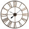 Casa Chic Wanduhr für Küche Wohnzimmer Badezimmer, Uhr Lautlos, Wanduhr Groß, Metall Uhren mit Quarz-Uhrwerk, Große Küchenuhren, Wand-Uhr Modern, Vintage Wanduhr ohne Tickgeräusche, Outdoor Uhr 73 cm