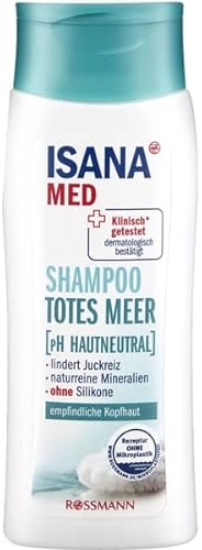 ISANA MED Shampoo Totes Meer - mit juckreizlinderndem Wirkstoffkomplex & wertvollen Mineralien aus dem Toten Meer - 200 ml