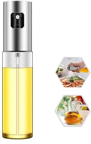 Oavostd Premium Olive Oil Sprayer for Cooking, 1 Pack Food-grade Olive Oil Spray Bottle with 304 Stainless Steel, 100ml Olive Oil Mister Spray Bottle for Cooking, Perfect for Salad, BBQ, Baking