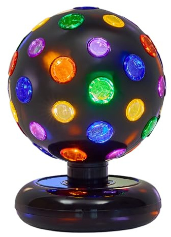 Playbees Rotating Disco Ball with LED Lights - Create a Dazzling Dance Atmosphere - Neon Birthday Party Vibes - Dance Party Supplies & Accessories - 11