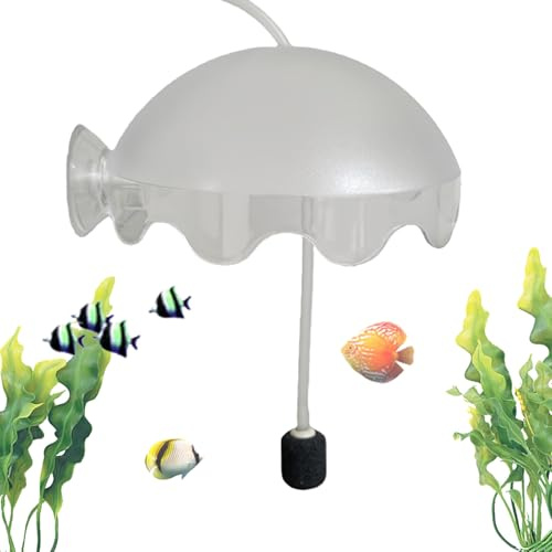 Yianyal Oxígeno disuelto para tanque de peces, aireador de tanques de pescado – Kit aireador de oxígeno 'acuario con tubo, piedra de aire – Esceso impermeable para agua de pescado silencioso