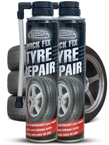 Gigzo Land Car Tyre Puncture Repair Kit - Emergency Tubeless Tyre Sealant Temporary Spray Paint, Compact Tyre Repair Aerosol Instant Bicycle Tyre Fix Spray Emergency Kit Car Tyre Puncture Sealant - 2