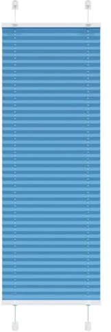 Estor opaco para ventana, plisado, azul 40 x 150 cm, ancho de la tela de 39,4 cm, poliéster, fácil montaje