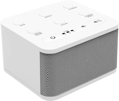 Portable Sleep Sound Machine - White Noise Machine for Office Privacy and Noise Canceling, with Plug-in Feature or Machine Battery Operated, Nature Noise Maker for Enhanced Sleep Quality