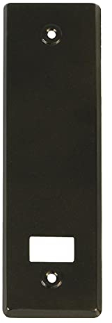 Amig - Abdeckung oder Abdeckung aus Aluminium mit Bronze-Finish für Rollladenwickler | Maße: 22,2 x 6,5 cm | Schraubenabstand 17 cm | Dicke 0,5 mm