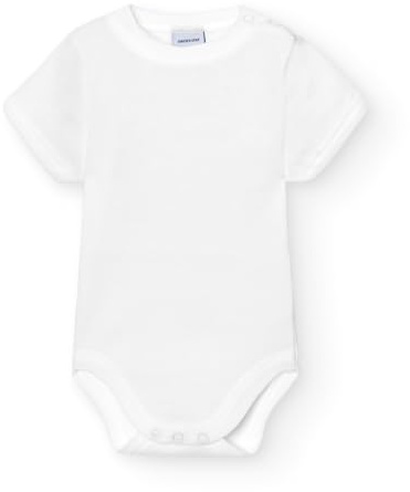 Babidu Body Bebé Manga Corta Algodón 100%, Body Bebé con Apertura en Hombro Tejido Suave y Transpirable, Ideal para Recién Nacido Primera Puesta, Ropa Bebé Niño y Niña Unisex, Cómodo para Uso Diario