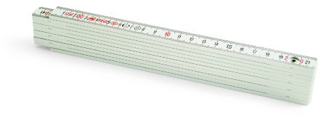 Metrica 18012 Mètre à ruban en fibre 2 m Blanc