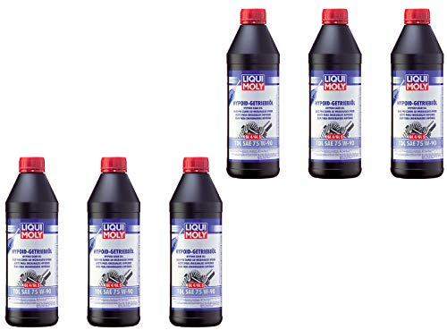 6x Original Liqui Moly 1L Hypoid-Getriebeöl (GL4/5) TDL SAE 75W-90 Gear Oil 1407