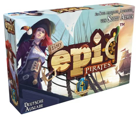 Gamelyn Games, Tiny Epic: Pirates, Grundspiel, Familienspiel, Brettspiel, 1-4 Spieler, Ab 12+ Jahren, 45+ Minuten, Deutsch