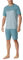 Schiesser Herren Schlafanzug kurz Rundhals - Nightwear Set, blaugrau_181167, 48