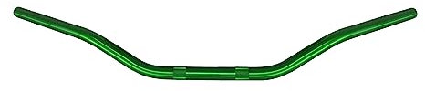 Guidon Accossato vert en aluminium pour Suzuki RM pli bas de 2002 à 2017, diamètre 22 mm, hauteur moyenne
