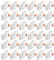 Tofisr LED Einbaustrahler Flach 230V Inkl. 36x 5W Einbauleuchten Slim Deckenstrahler IP20 Downlights Warmweiß 2700K LED Spots Set