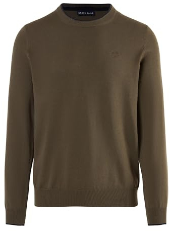 NORTH SAILS Maglione Uomo Cotone Verde, Verde, XX-Large