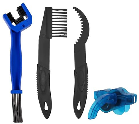 Kettenreiniger Fahrradkette, Fahrradketten Reiniger, Fahrrad Reinigungsbürste, FahrradKetten Motorradketten Reinigungsbürste Kit, Fahrrad Motorrad Kettenreiniger Saubere Bürste, Blau