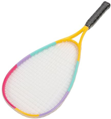 Raquette de Squash, Raquette de Squash Légère de 23 Pouces pour Jeunes Juniors, Grande Raquette D'entraînement à Absorption des Chocs avec Sac de Rangement pour Enfants Débutants
