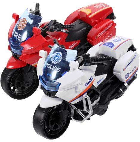 Vaguelly Kindermotorrad 2st Spielzeug Motorikspielzeug Für Kleinkinder 1-3 Junge Spielzeug Spielzeugmotorrad Spielzeug Rennmotorrad Lustiges Auto Zum Zurückziehen Kunststoff-rückziehwagen Plastik