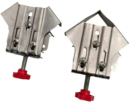 Folpus 2 abrazaderas de esquina para marcos, resistentes, de ángulo recto, para carpintería, para marcos y muebles.