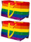 Ikea Storstomma (Frakta) große 71 l Pride Rainbow wiederverwendbare Tragetaschen, 2 Stück