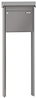 RENZ/Prisma/Freistehende Briefkastenanlage Standbriefkasten/RAL-Farbe 9007 Volumen 12 L/zum Einbetonieren/Dein-Briefkasten.de