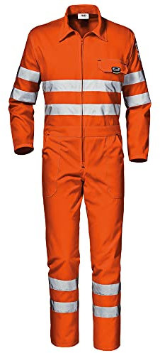 Sir Safety System MC3527E150 Mistral Sommer-Warnschutz Overall, Orange/Gelb, Größe 50
